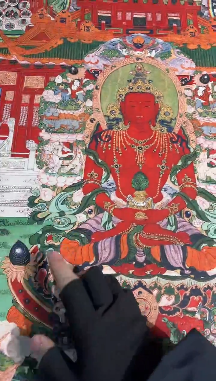 卷轴画路路的唐卡tk160