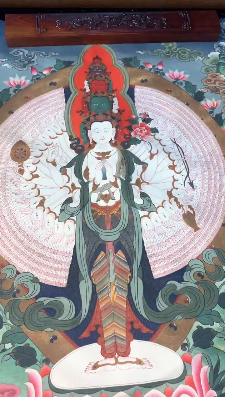 卷轴画160千手千眼观音