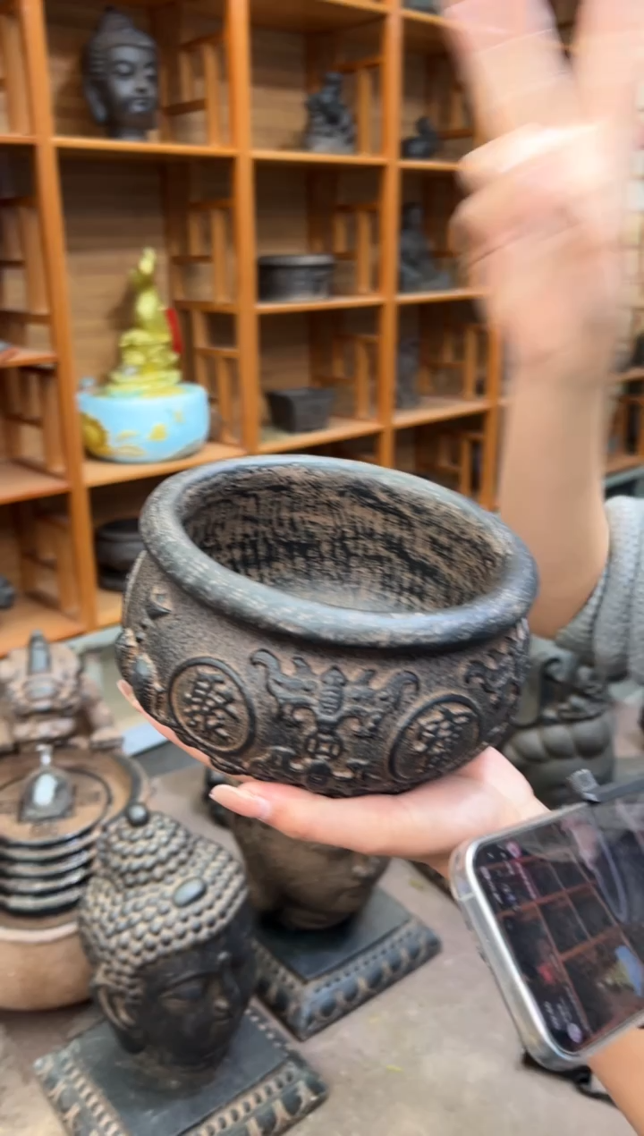 陶土【火山泥】聚宝盆
