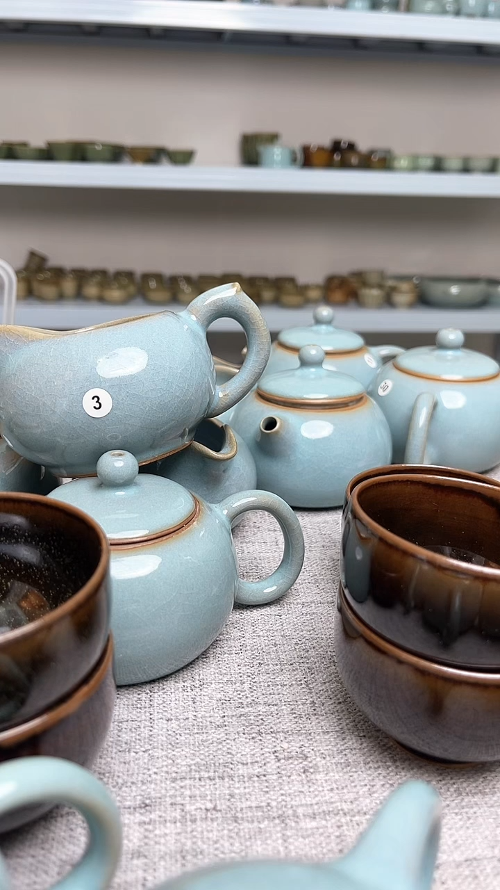 【闪购商品】瓷片原生态原矿天蓝公道