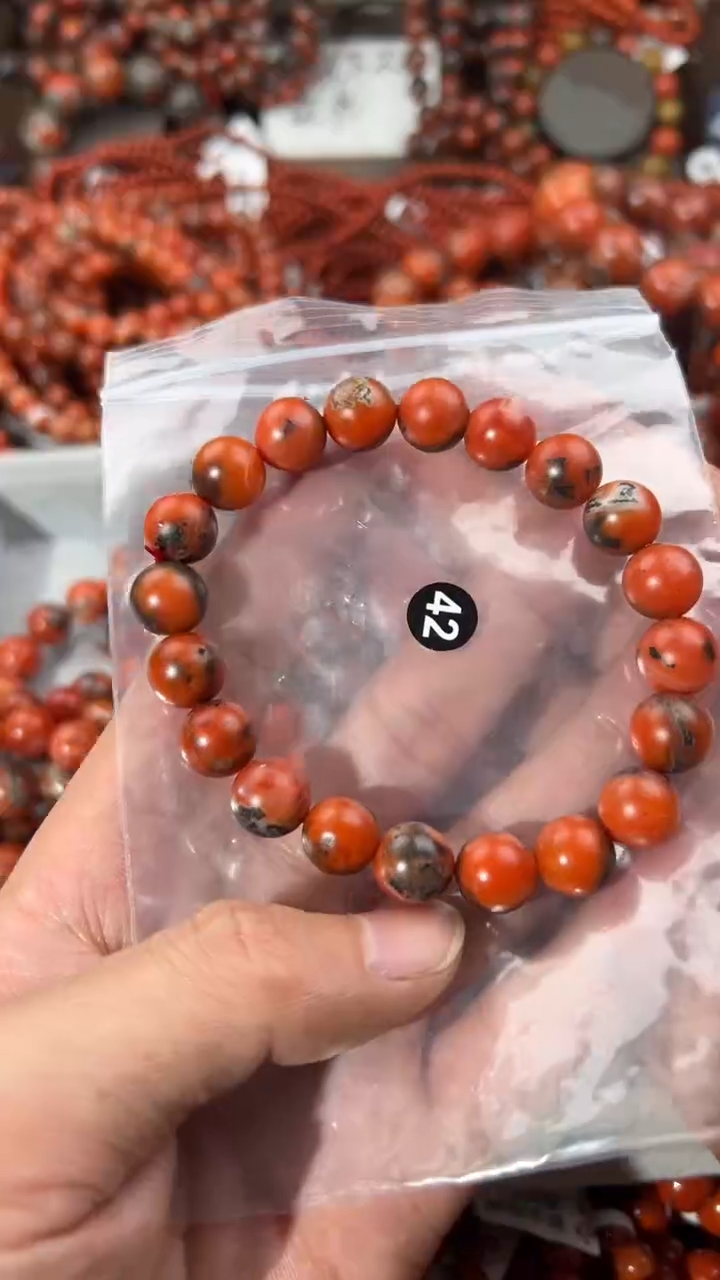 南红玛瑙手串未镶嵌10