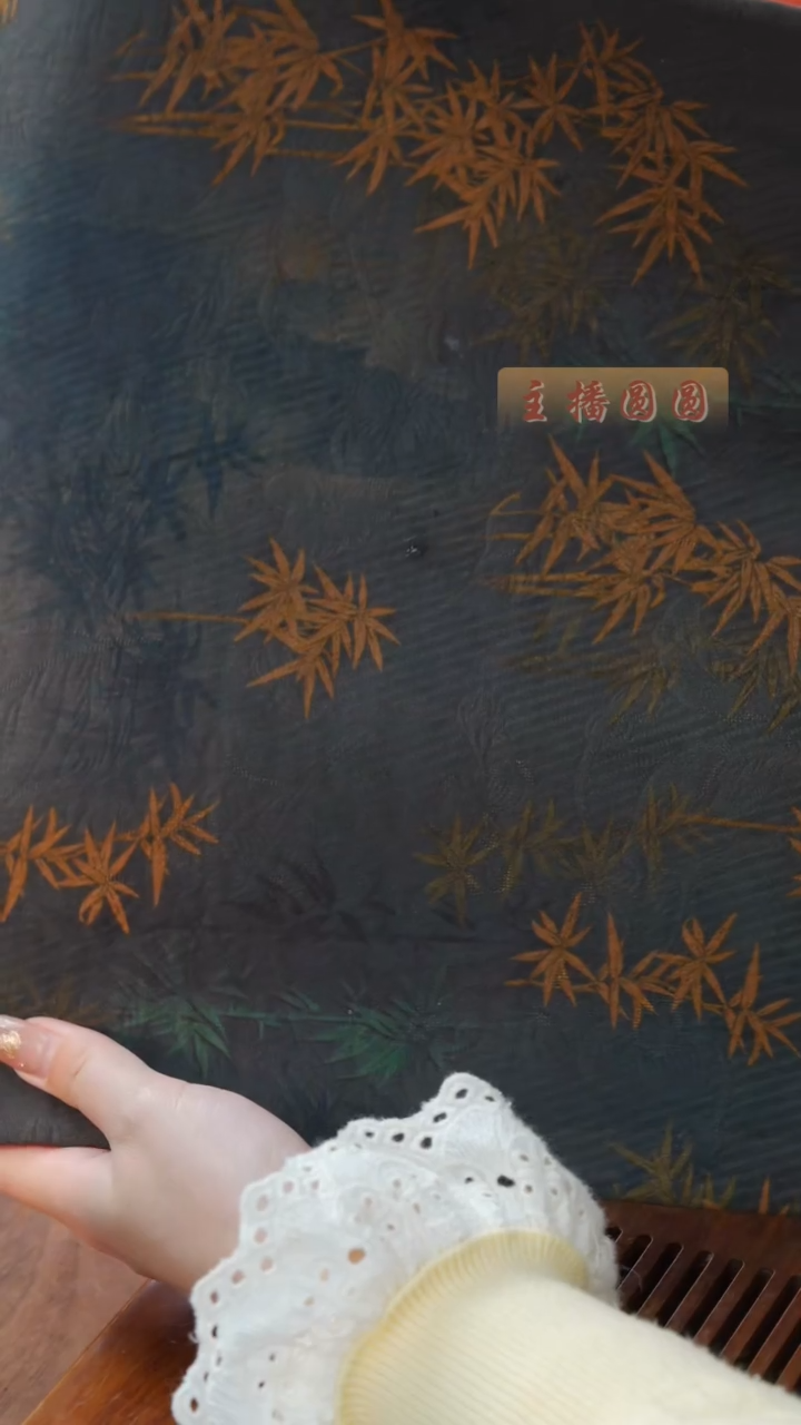 【闪购商品】香云纱茶席_清竹影(蓝)【大】