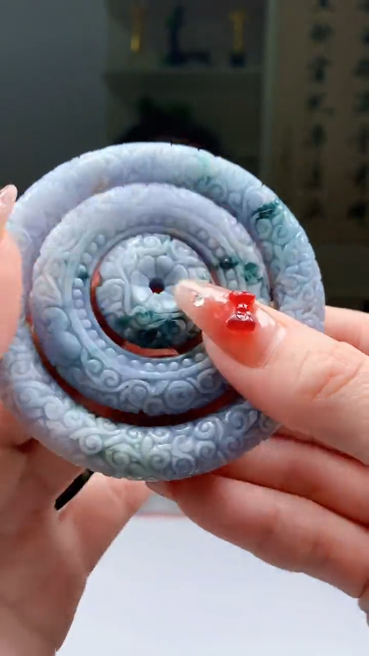 【闪购商品】定制翡翠未镶嵌1049ry-毛货挂件51