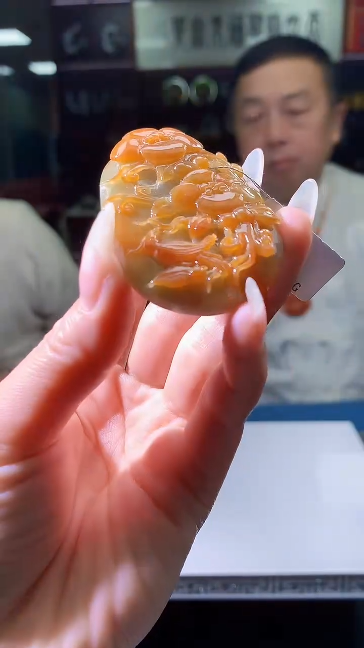 【闪购商品】定制翡翠未镶嵌8056jj-毛货挂件86赠墨宝