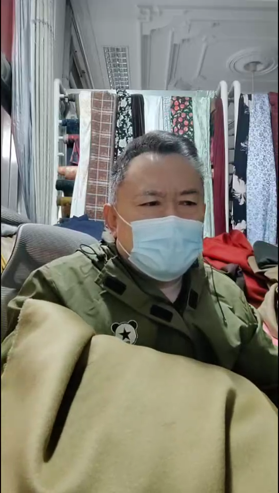 驼色纯色双面布料