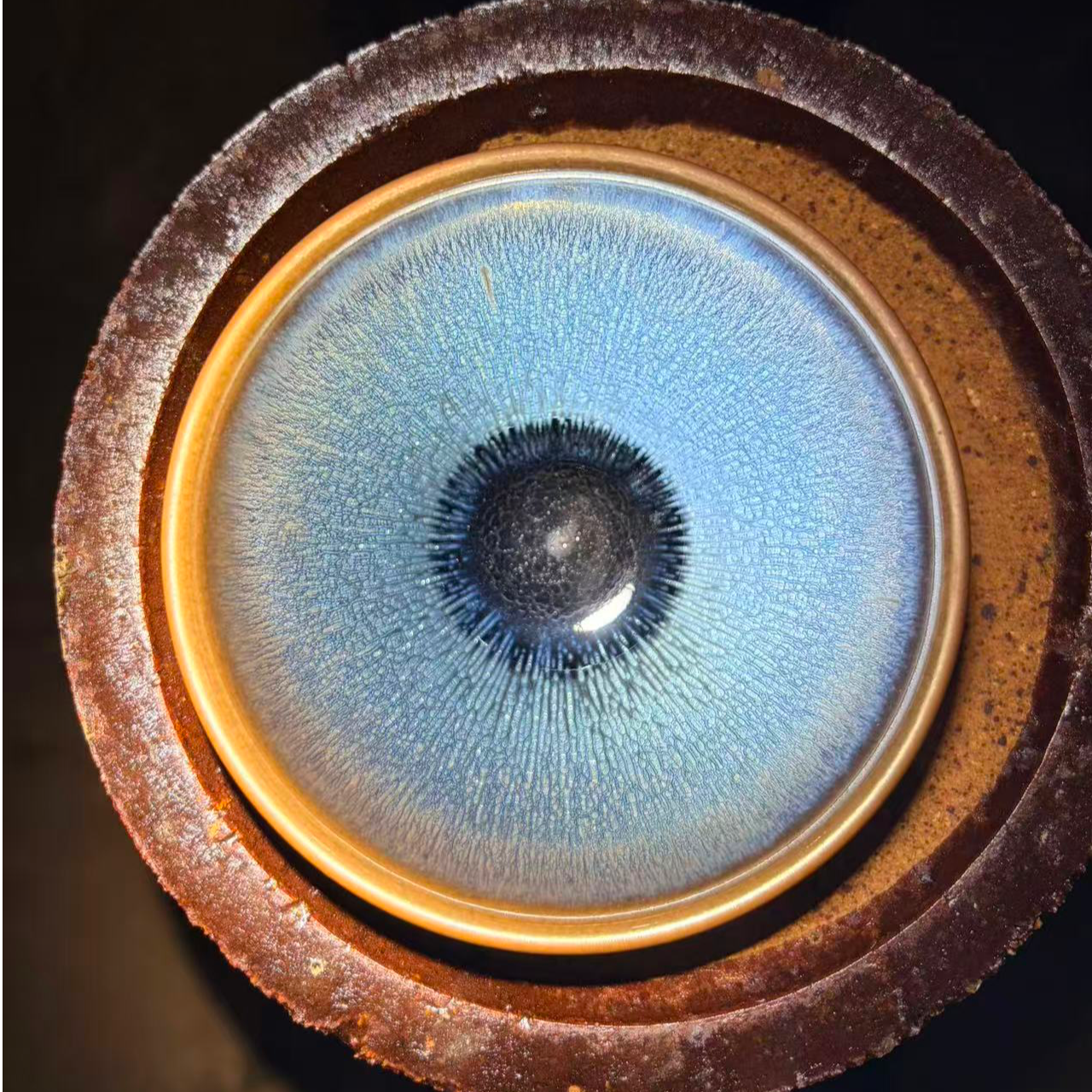 建窑建盏 银毫 高端茶器主人杯 电烧