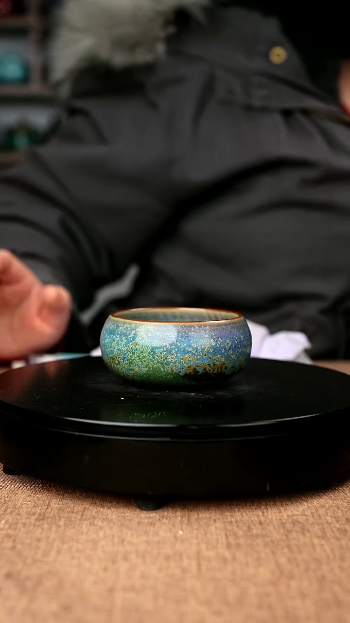 【闪购商品】672#靠山窑一级品原矿钧瓷炉钧釉禅定杯