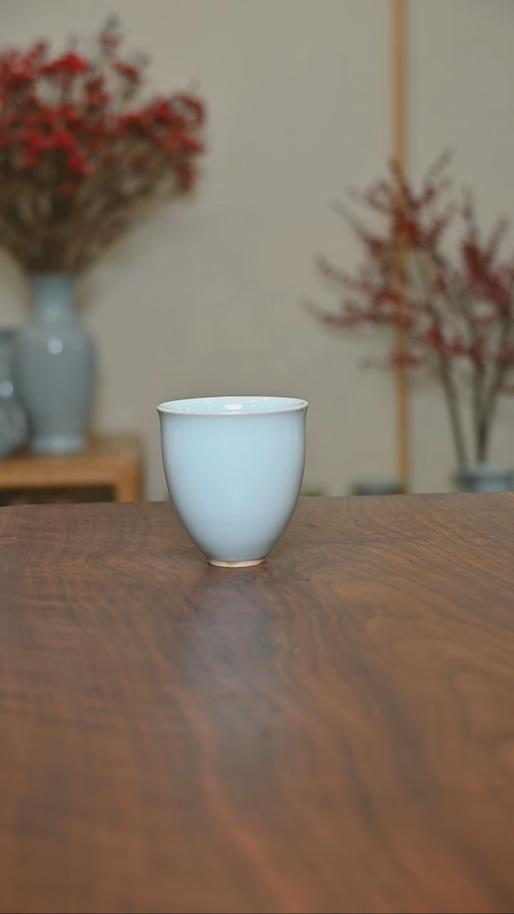 【闪购商品】其他手拉闻香杯天青釉 桑麻款