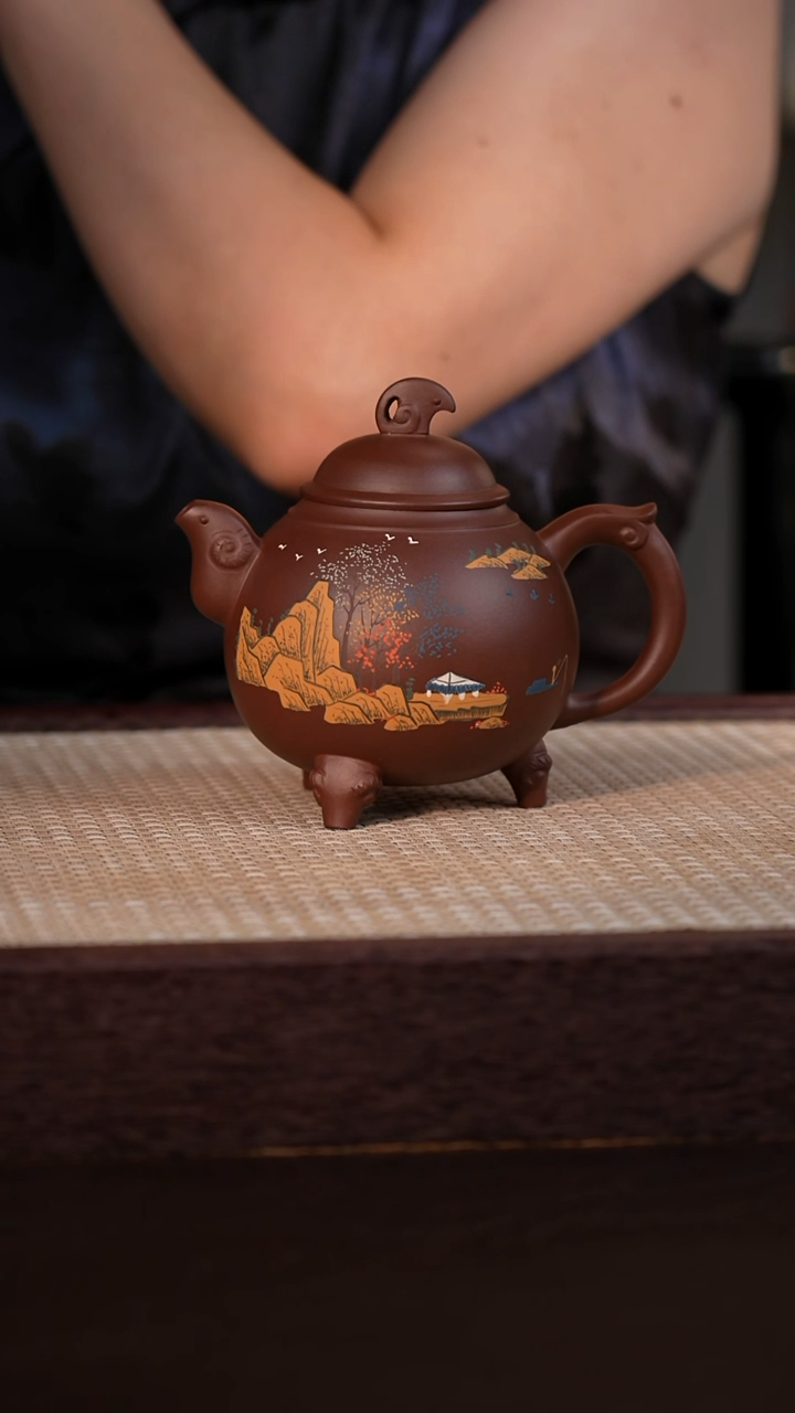 茶壶紫砂紫泥 300cc