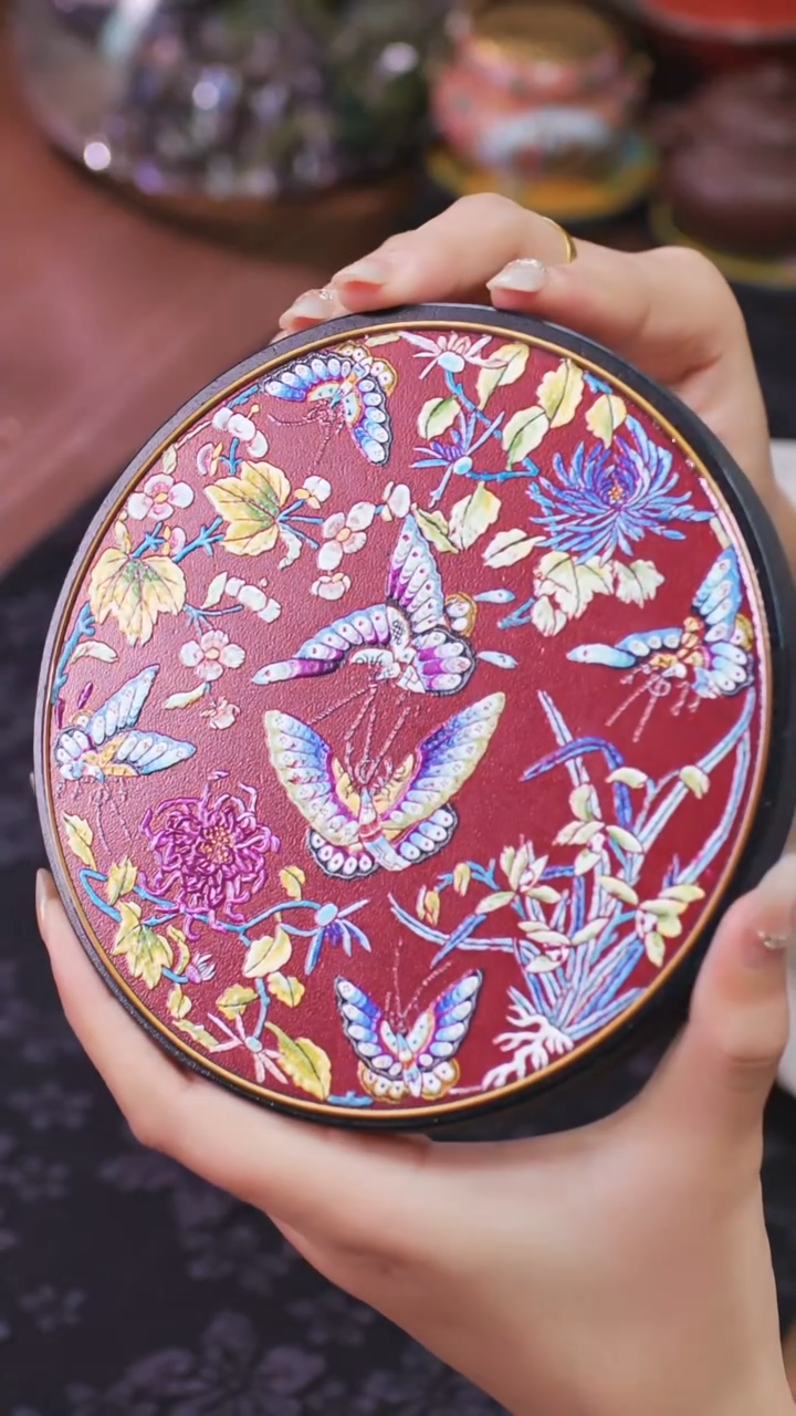 壹藏贰宝花花蝴蝶大垫子一片