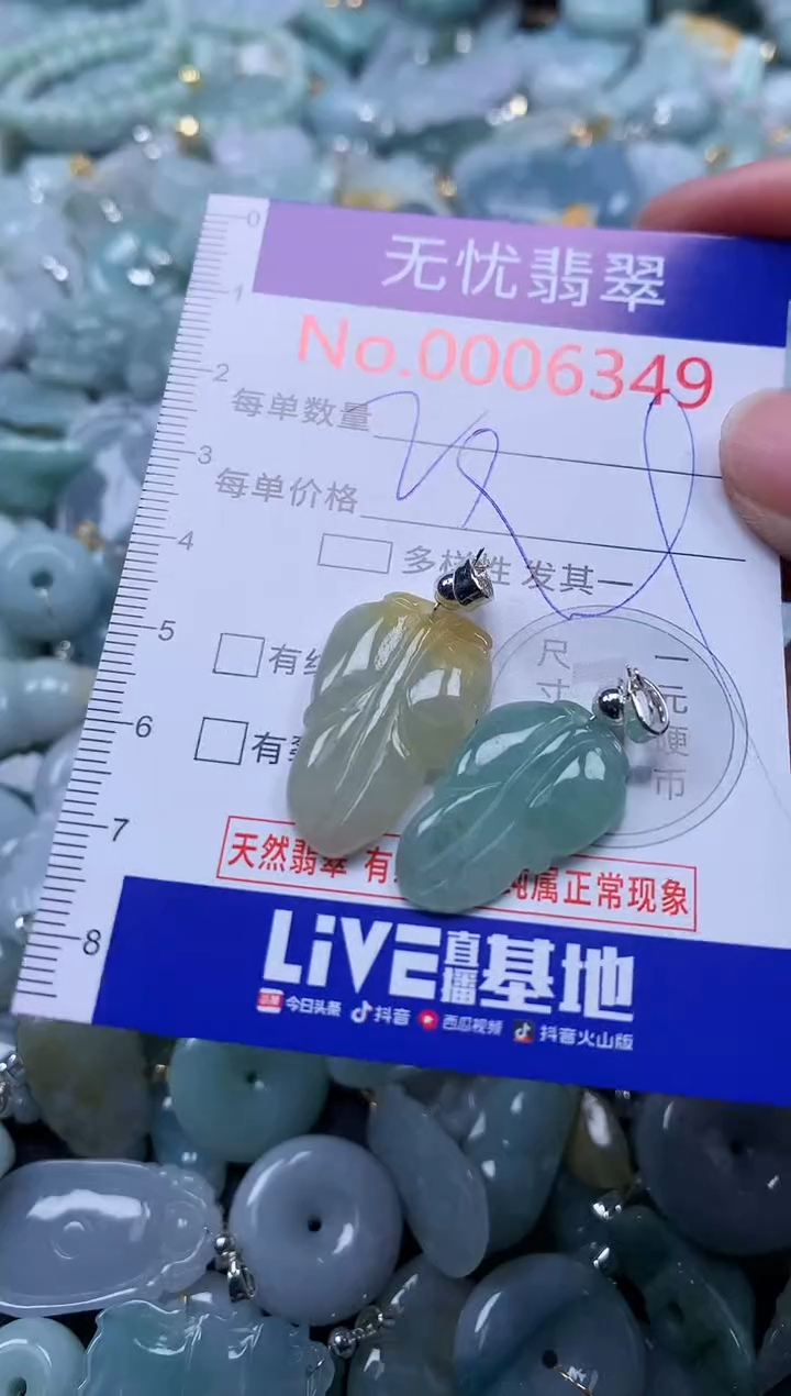 翡翠未镶嵌吊坠(不含链)6349