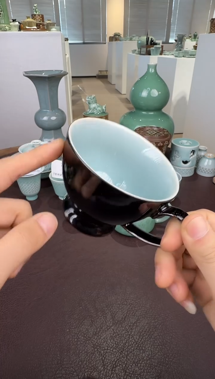 青瓷手工茶器包邮