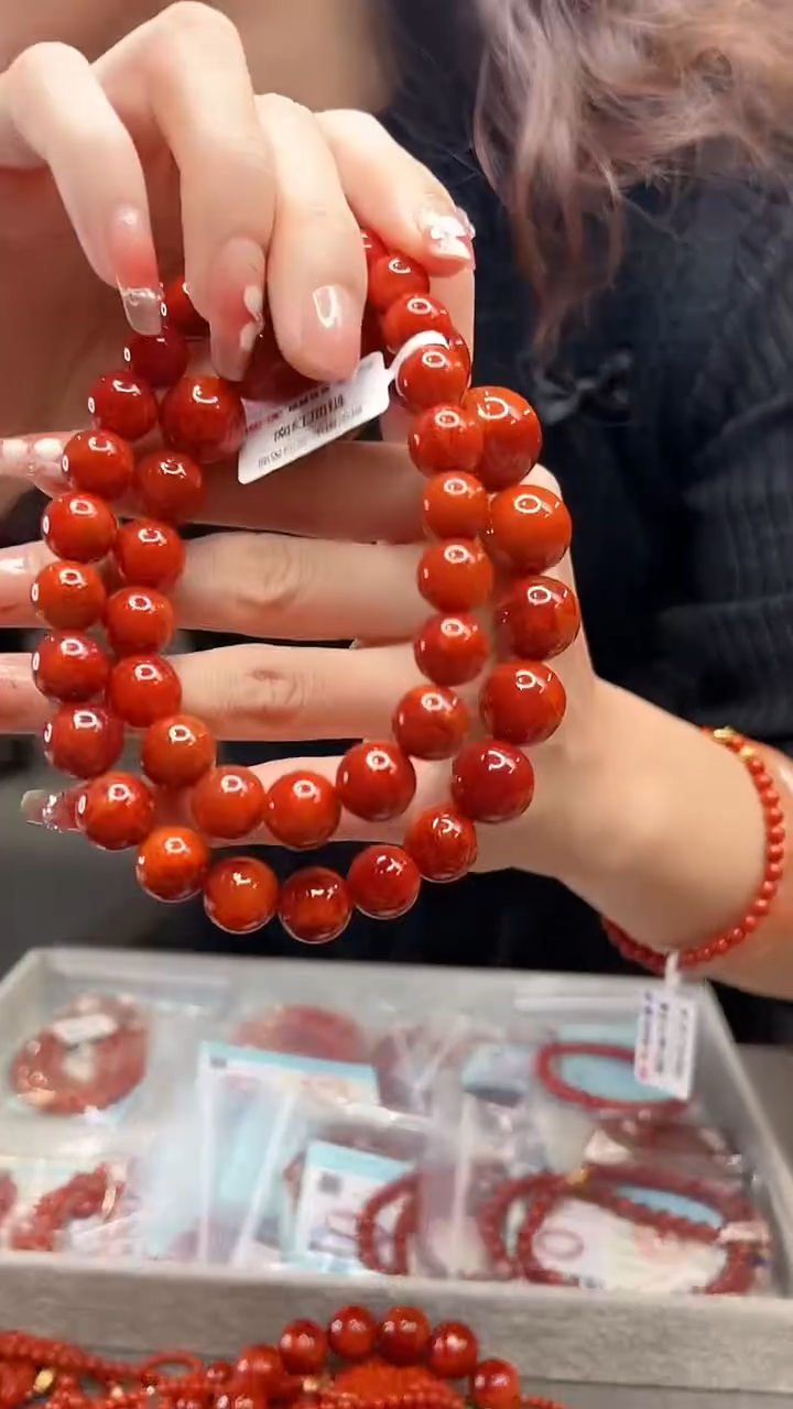 【闪购商品】南红玛瑙项链未镶嵌45cm