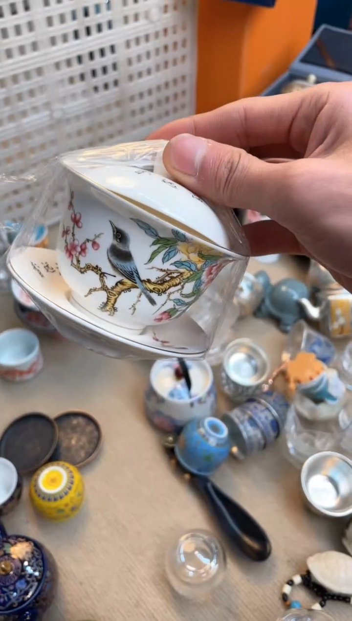 【闪购商品】瓷片@@@@@@@@@@@@@@三才盖碗