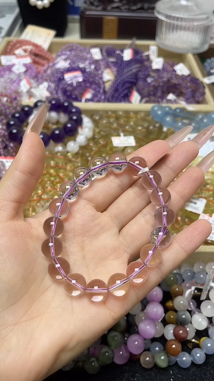 水晶手链未镶嵌紫水晶11.8