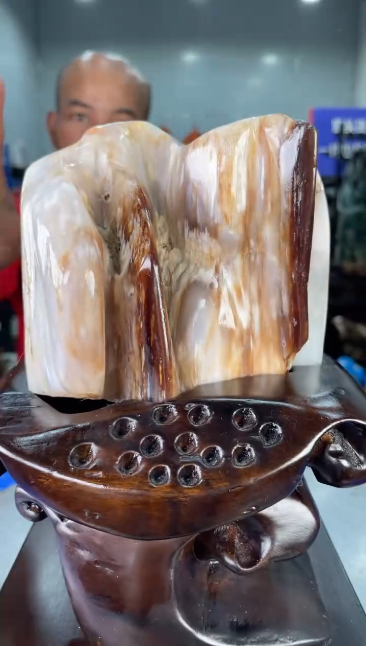 【闪购商品】硅化玉摆件未镶嵌68