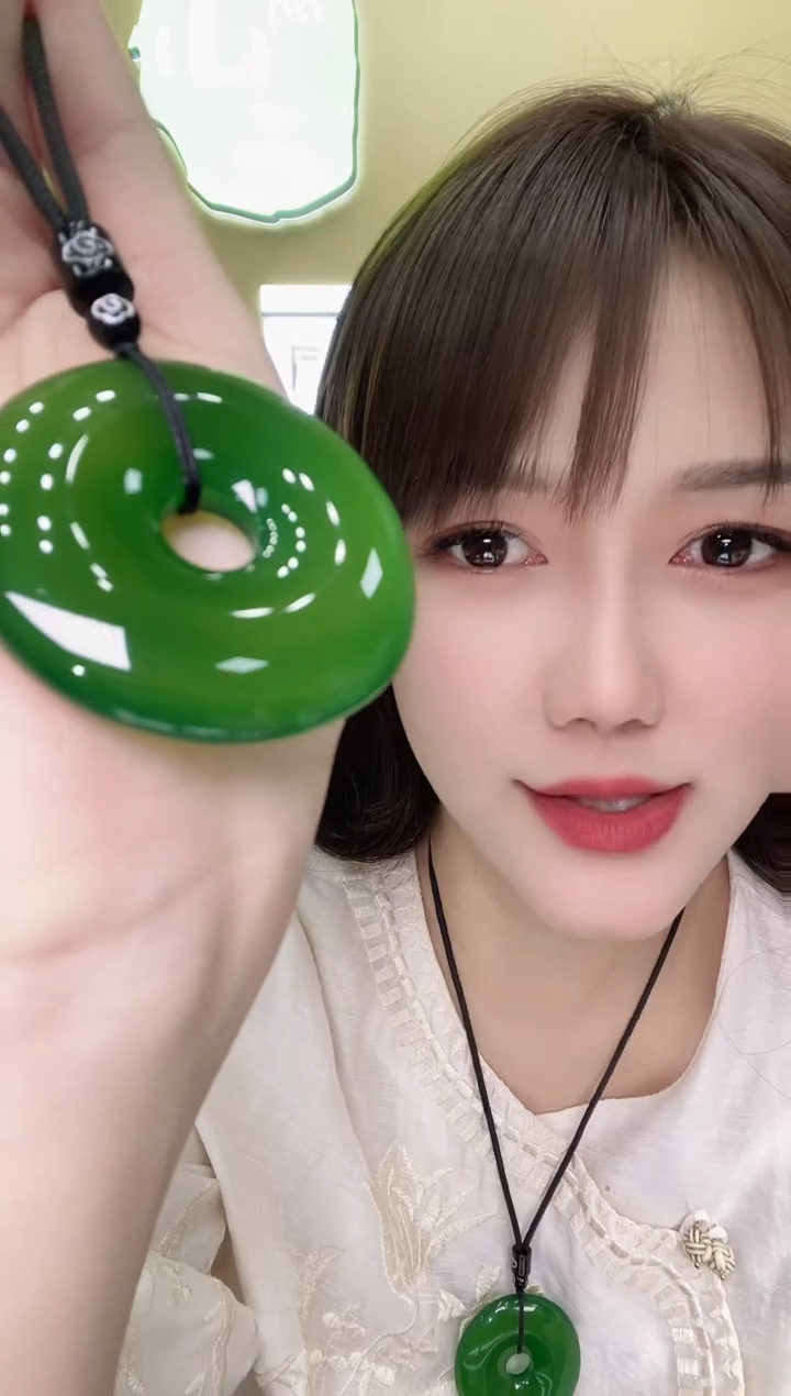 未镶嵌颈饰玛瑙/玉髓371882/绿玛瑙平安扣  多样性一件发