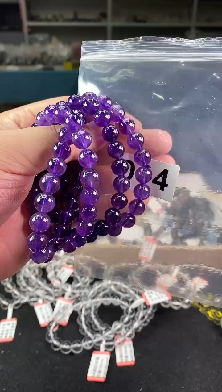 【闪购商品】紫晶手链9±/014未镶嵌多样性发一件