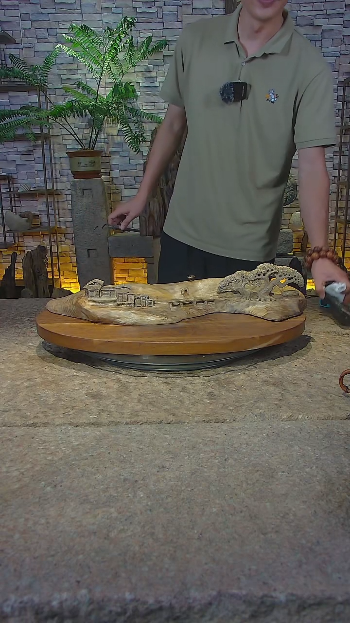 木金丝楠木倒流香摆件