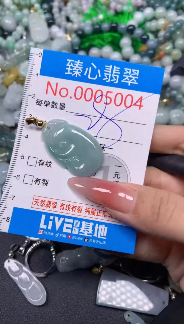 【闪购商品】翡翠颈饰未镶嵌含绳0005004