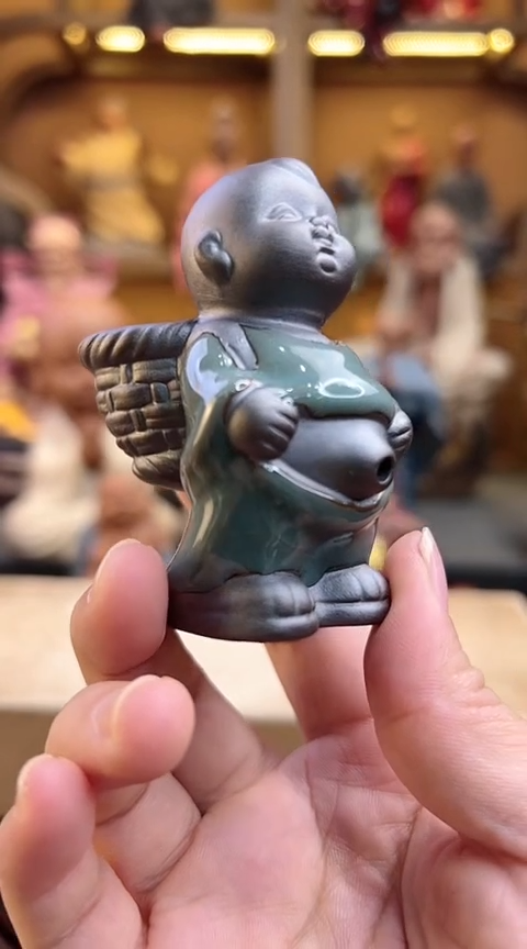 紫砂茶宠器闵茶宠摆件