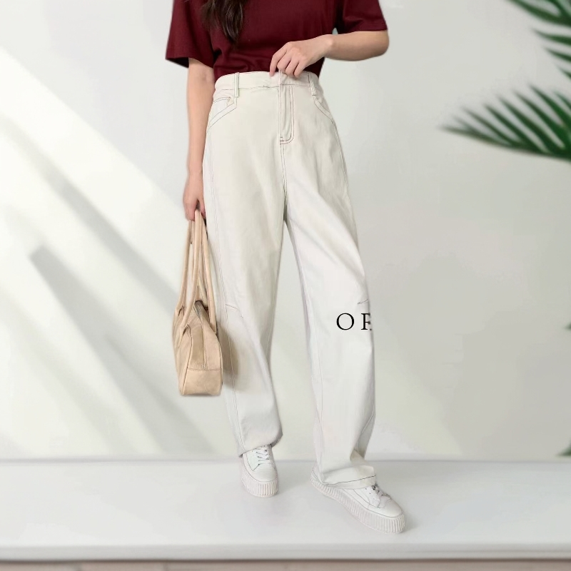 2151 （DJZ）个性设计弯刀牛仔裤（磨毛绒）