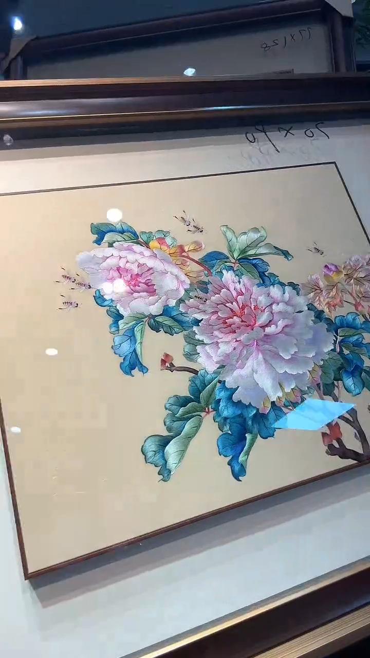 横款非遗苏绣纯手工装饰画不包邮