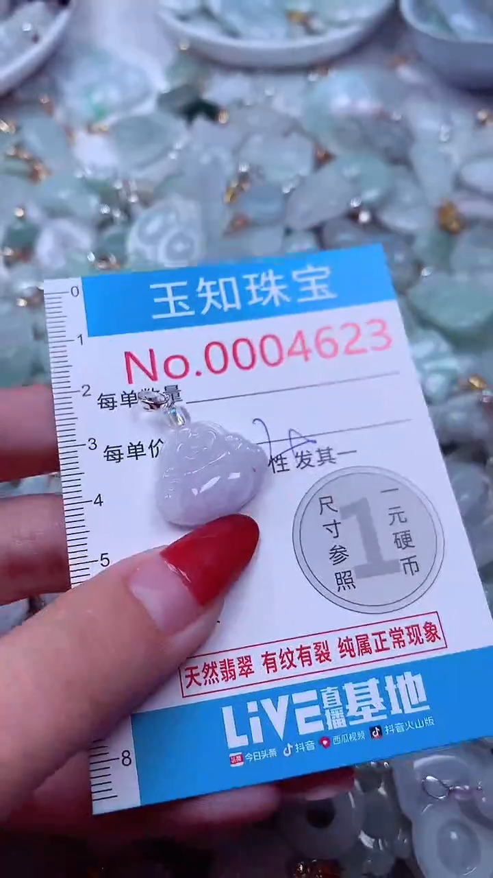 吊坠(不含链)未镶嵌翡翠4623