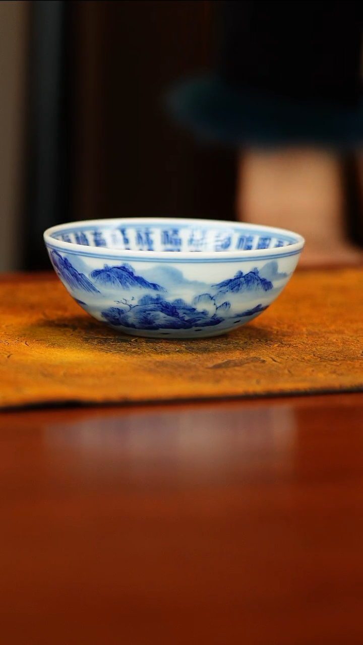 陶瓷景德镇手工手绘百福普洱杯