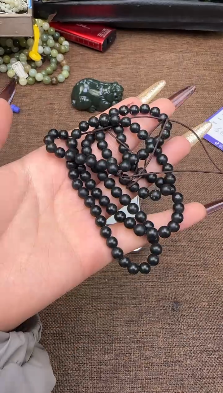 未镶嵌手链和田玉珠链