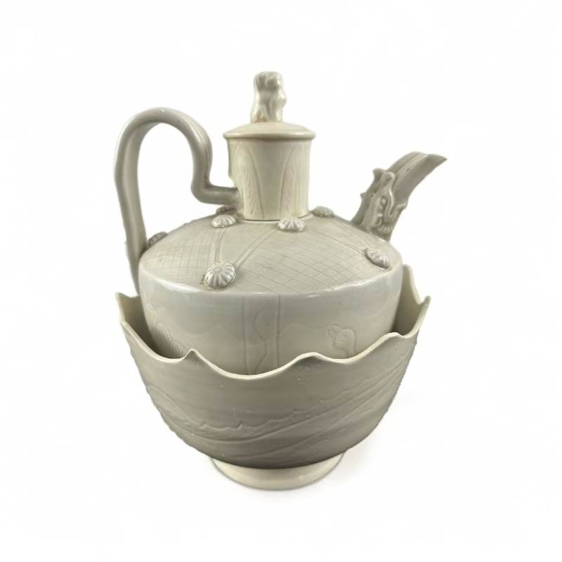 手工剃刻双头执壶