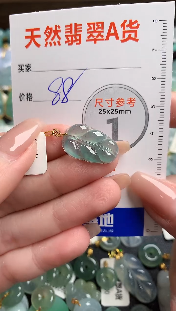 【闪购商品】翡翠颈饰18K金镶嵌14002661