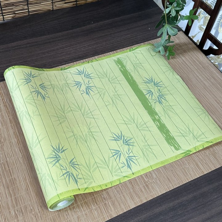 阅川轩【竹林里】微喷蜡染绢纸长卷写感独特丝滑小楷行书练字