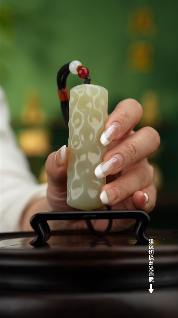 玉【锤纹】天然玉石手把件