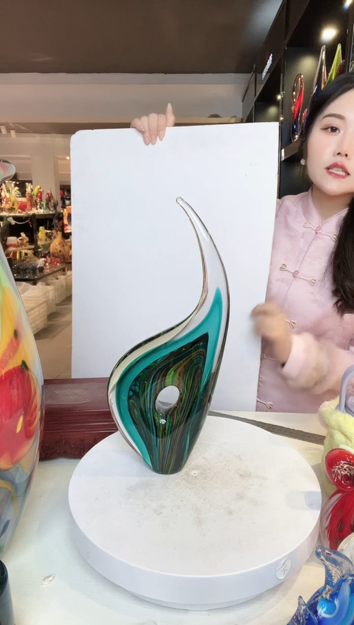 【闪购商品】茶盏琉璃摆件家居摆件