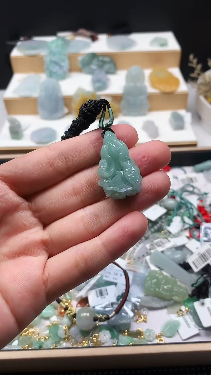 翡翠未镶嵌吊坠(不含链)9白菜