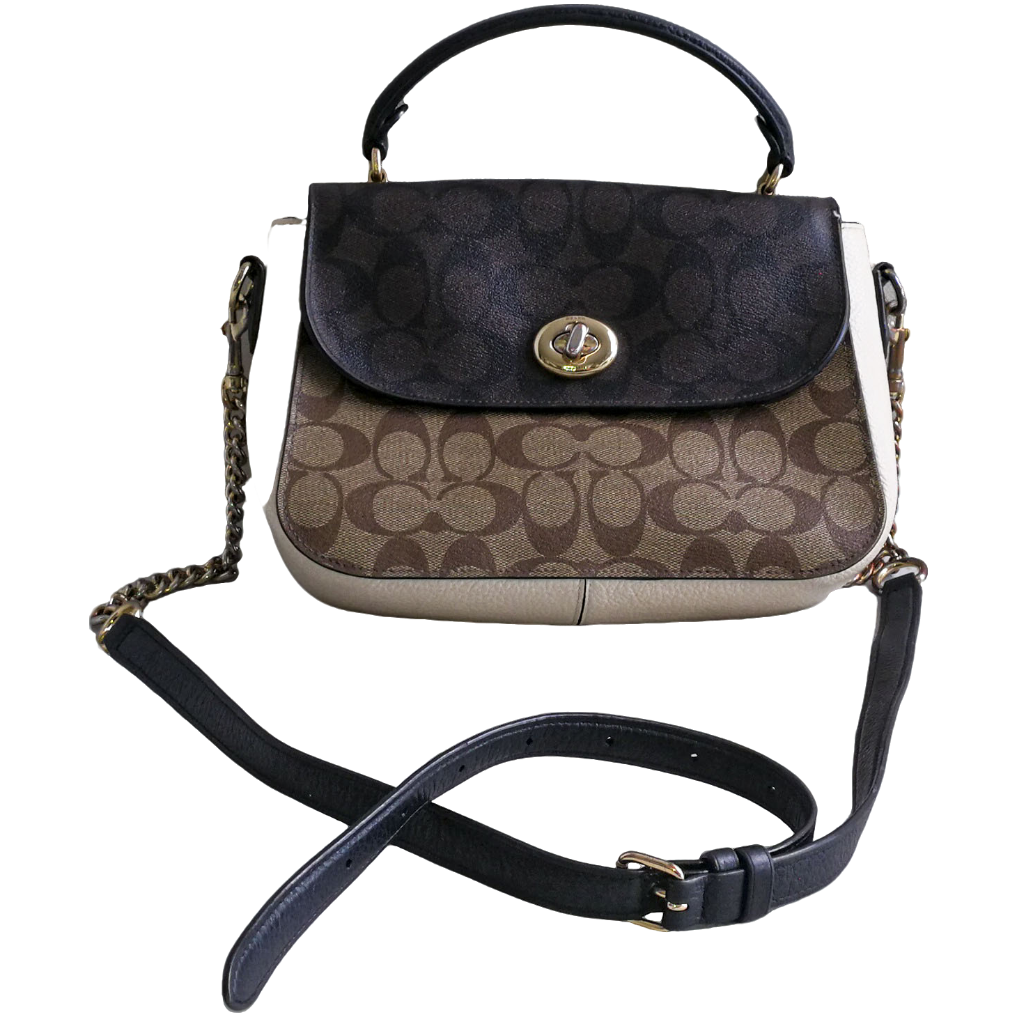 95新  Coach 老花单肩包 071205