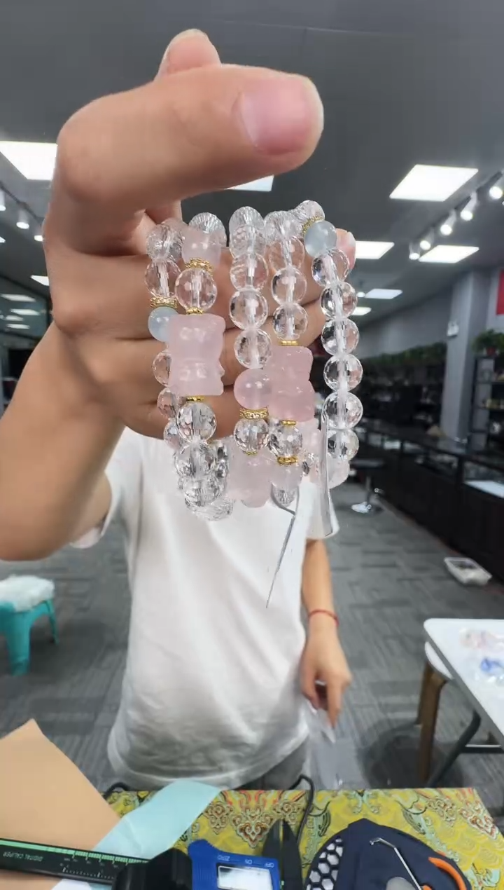 水晶手链未镶嵌5792JS 约8mm多样式发一件