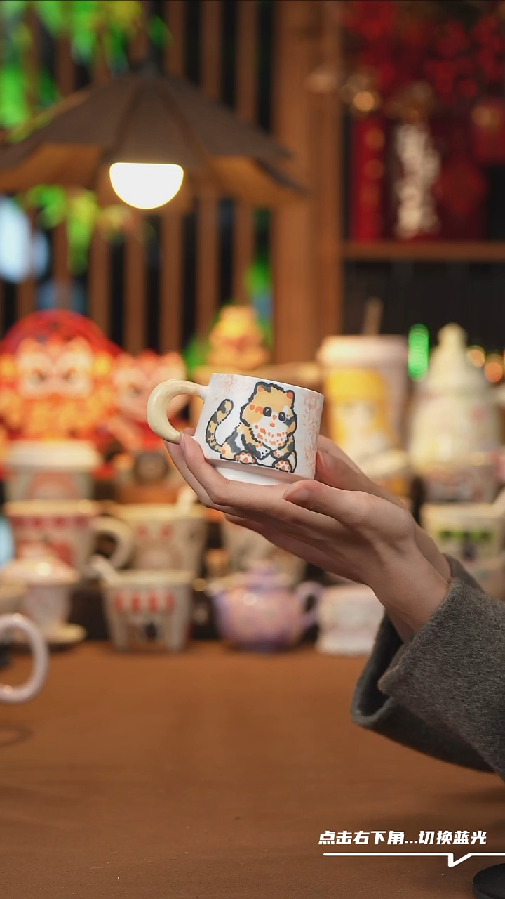 【闪购商品】杯子F001创意手绘陶瓷水杯