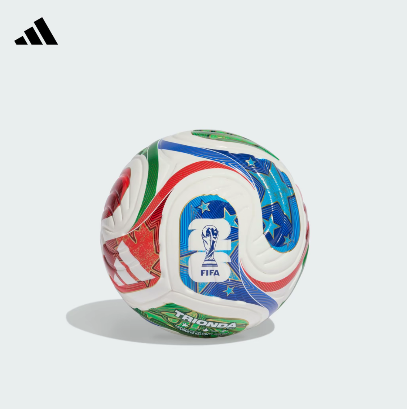 【滔搏联动】阿迪达斯官方三重浪 26年FIFA世界杯迷你收藏球 JD8034