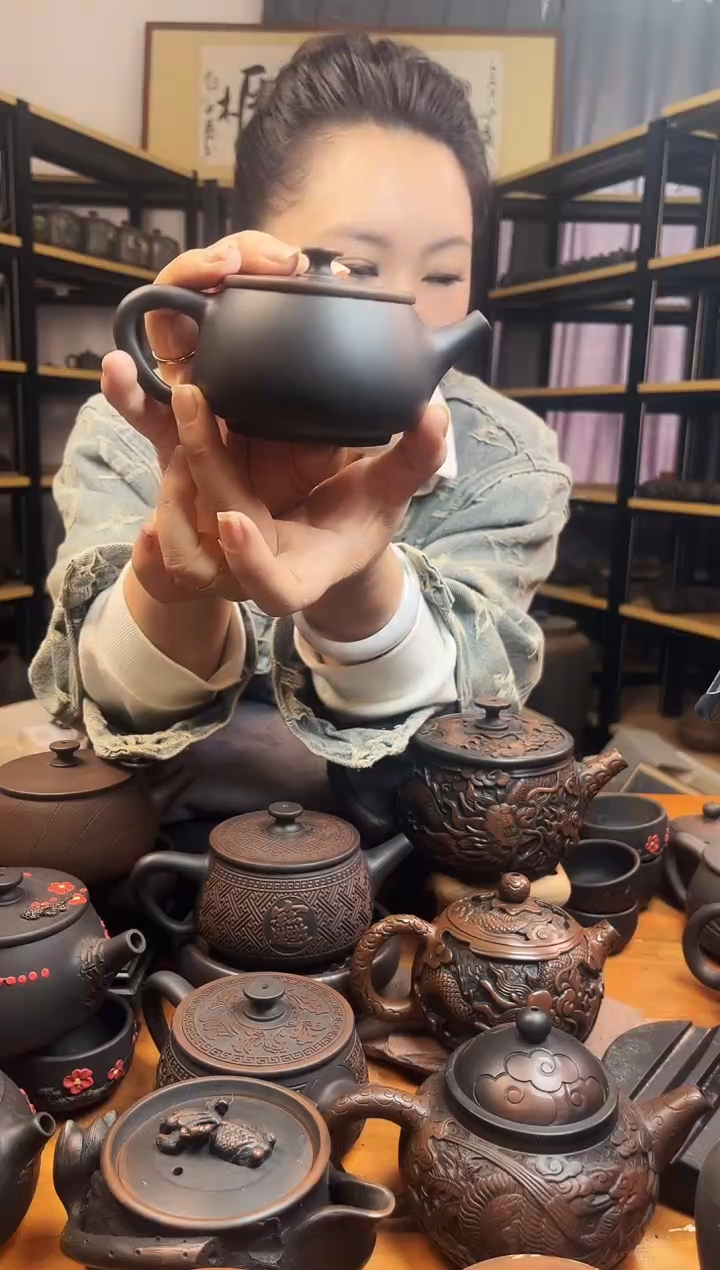 【闪购商品】壶无礼盒网孔   素 大口汉瓦   