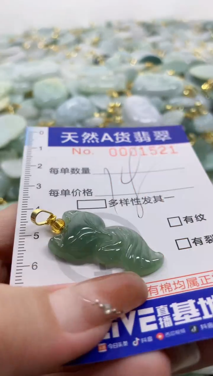 颈饰未镶嵌翡翠天然A货翡翠