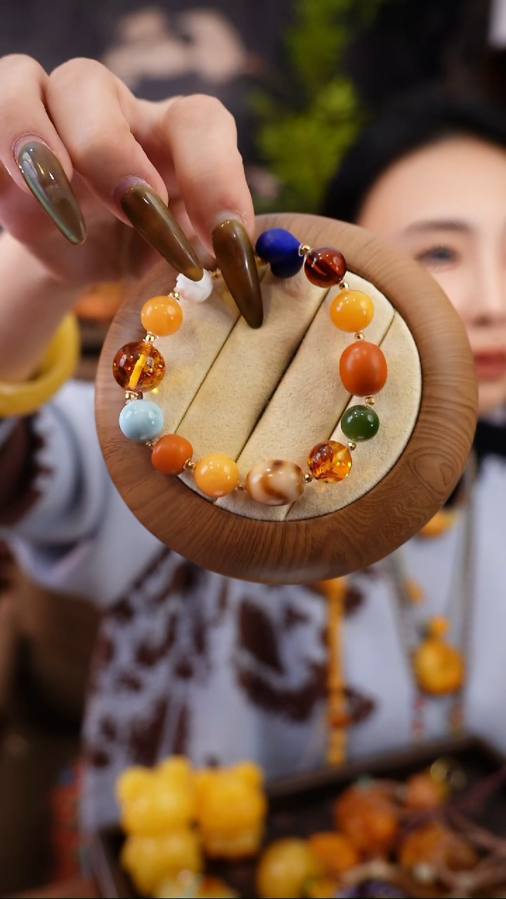 手链琥珀未镶嵌手串