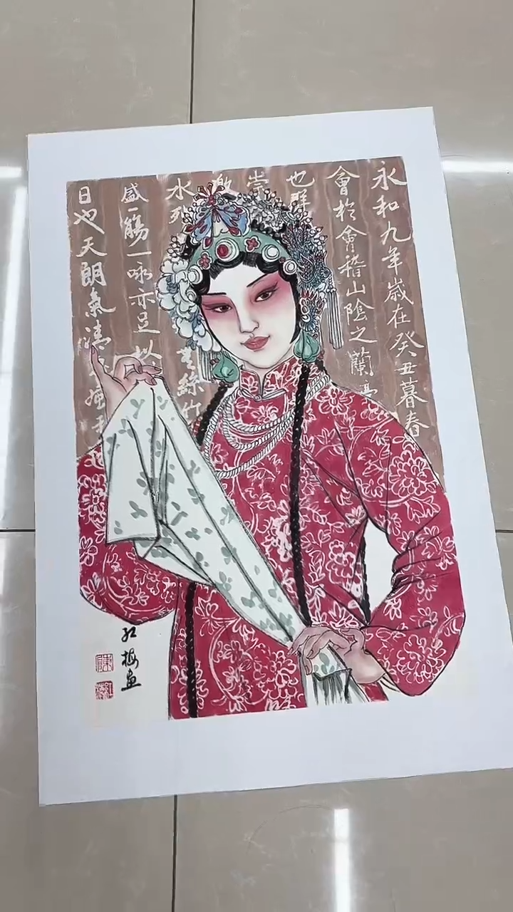 【闪购商品】国画陈红梅手绘国画