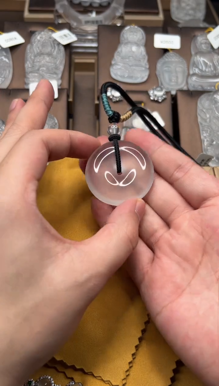 【闪购商品】石英质玉平安扣未镶嵌平安扣