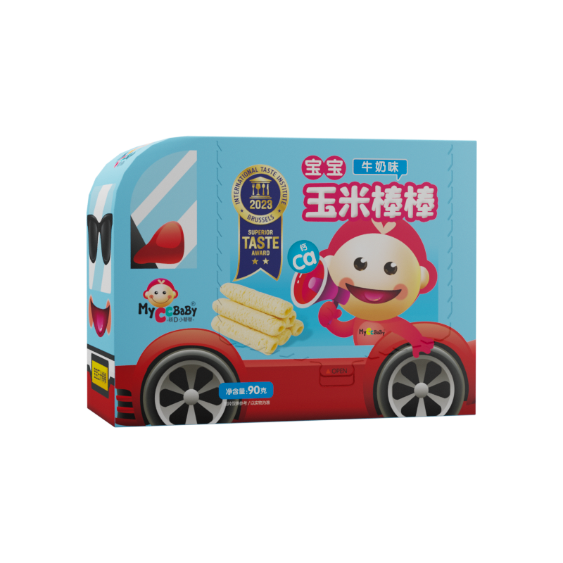 我D小蔡蔡宝宝玉米棒棒能量棒90g非油炸粗粮谷物棒手指健康零食