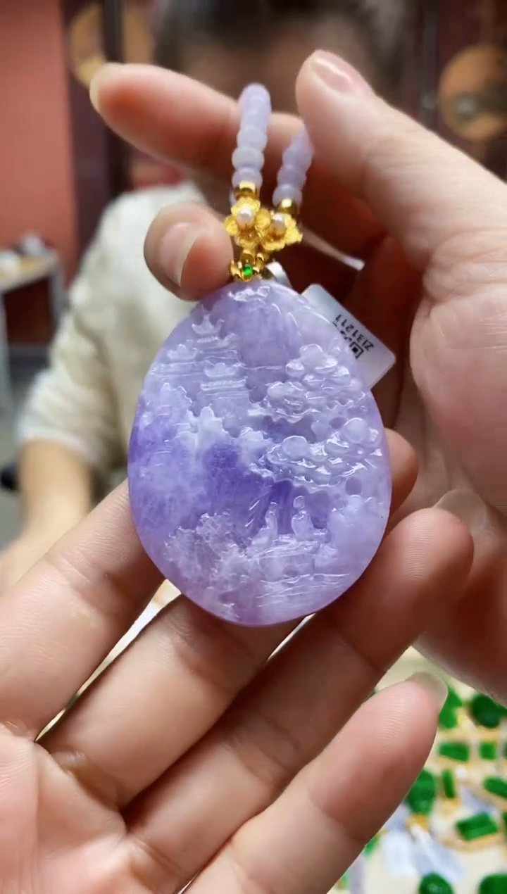 颈饰未镶嵌翡翠翡翠吊坠
