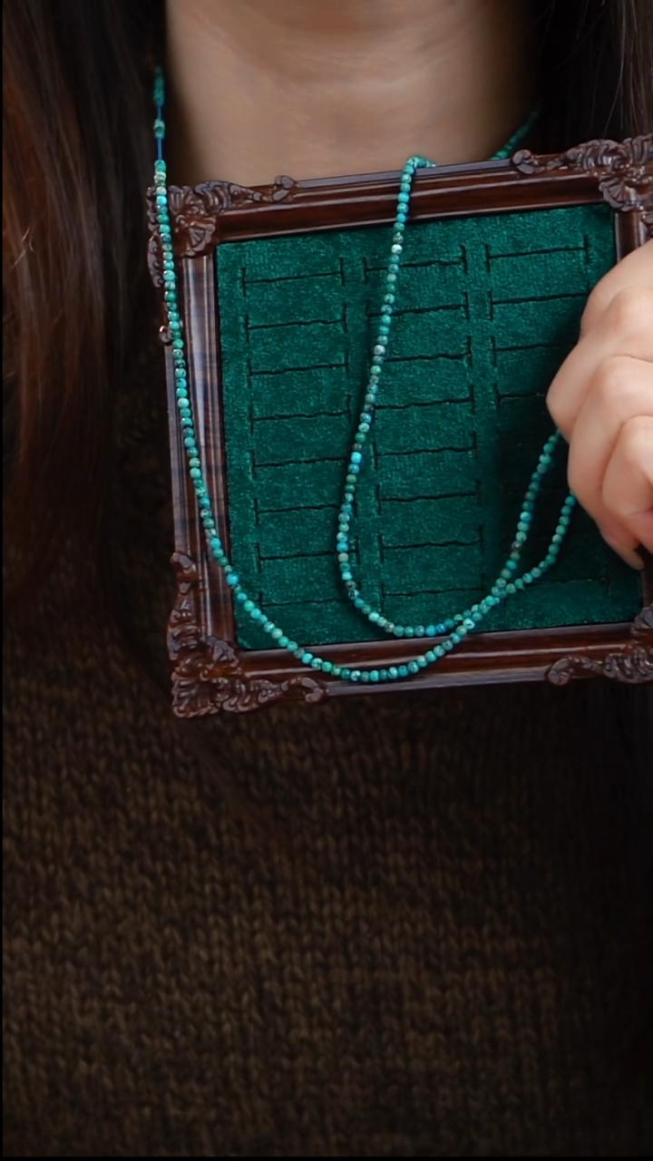 未镶嵌绿松石项链项链