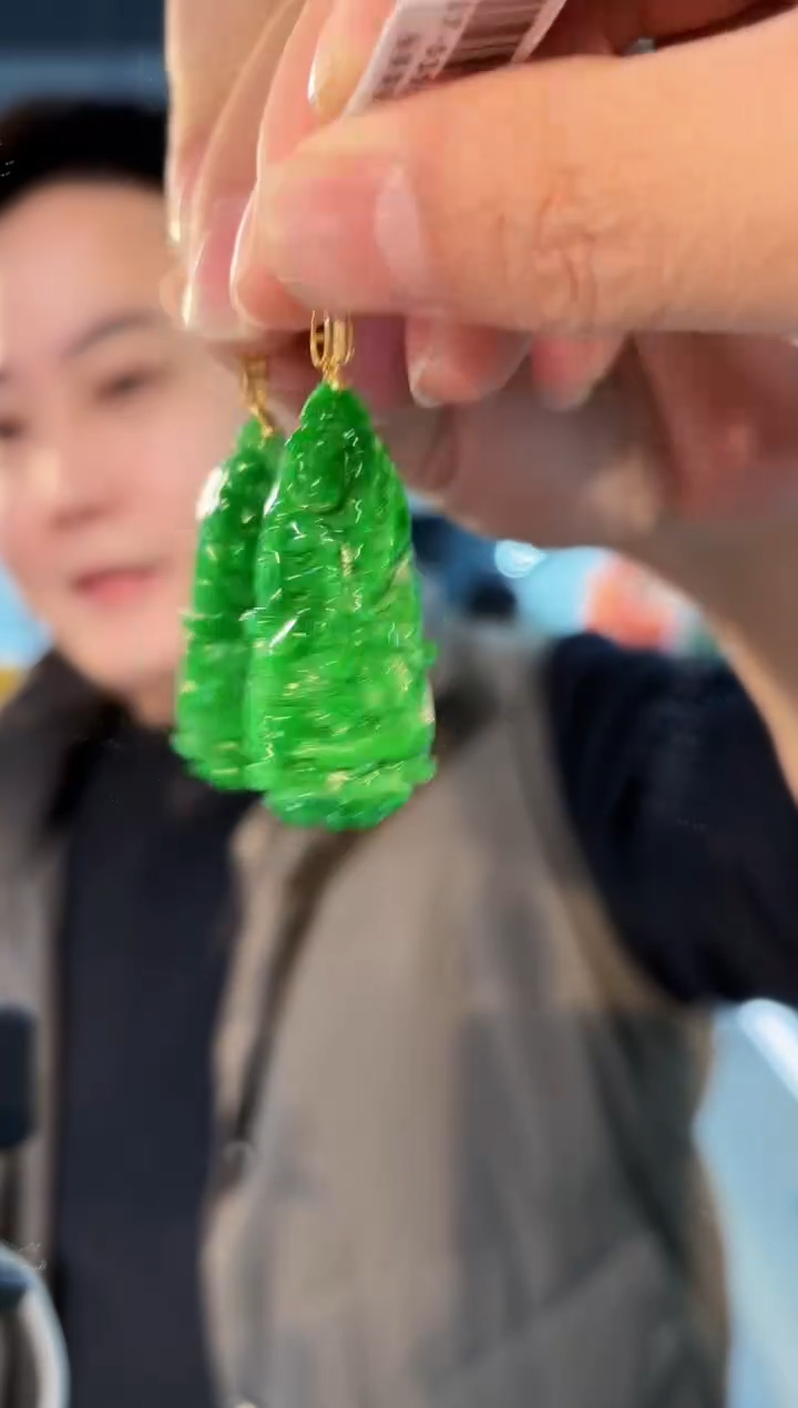 【闪购商品】翡翠颈饰18K金镶嵌缅料A货/支持复检/一件