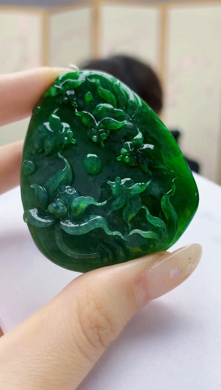 未镶嵌定制翡翠5145jw-毛货挂件144